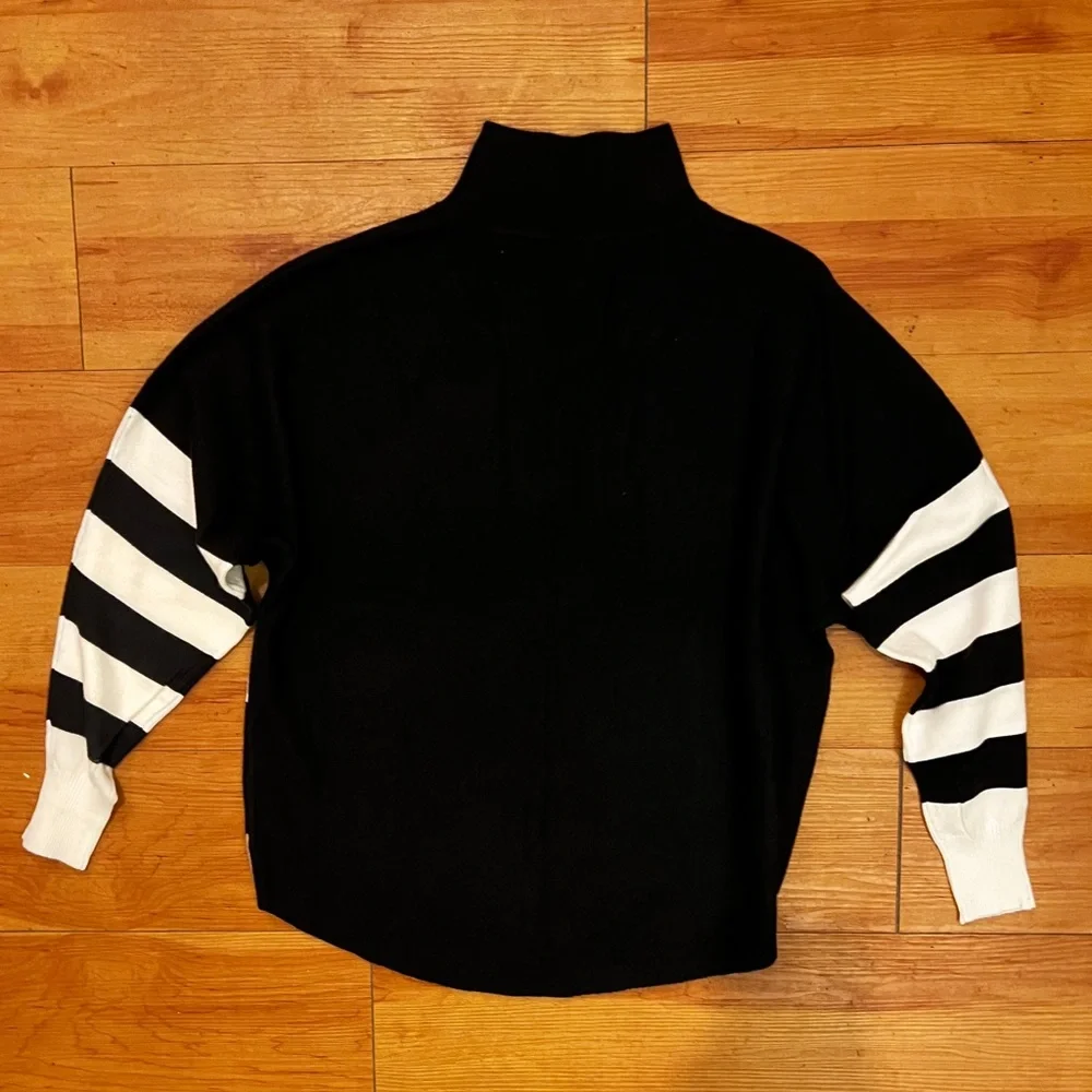 AAEDA colorblock mockneck sweater - Picture 4 of 6